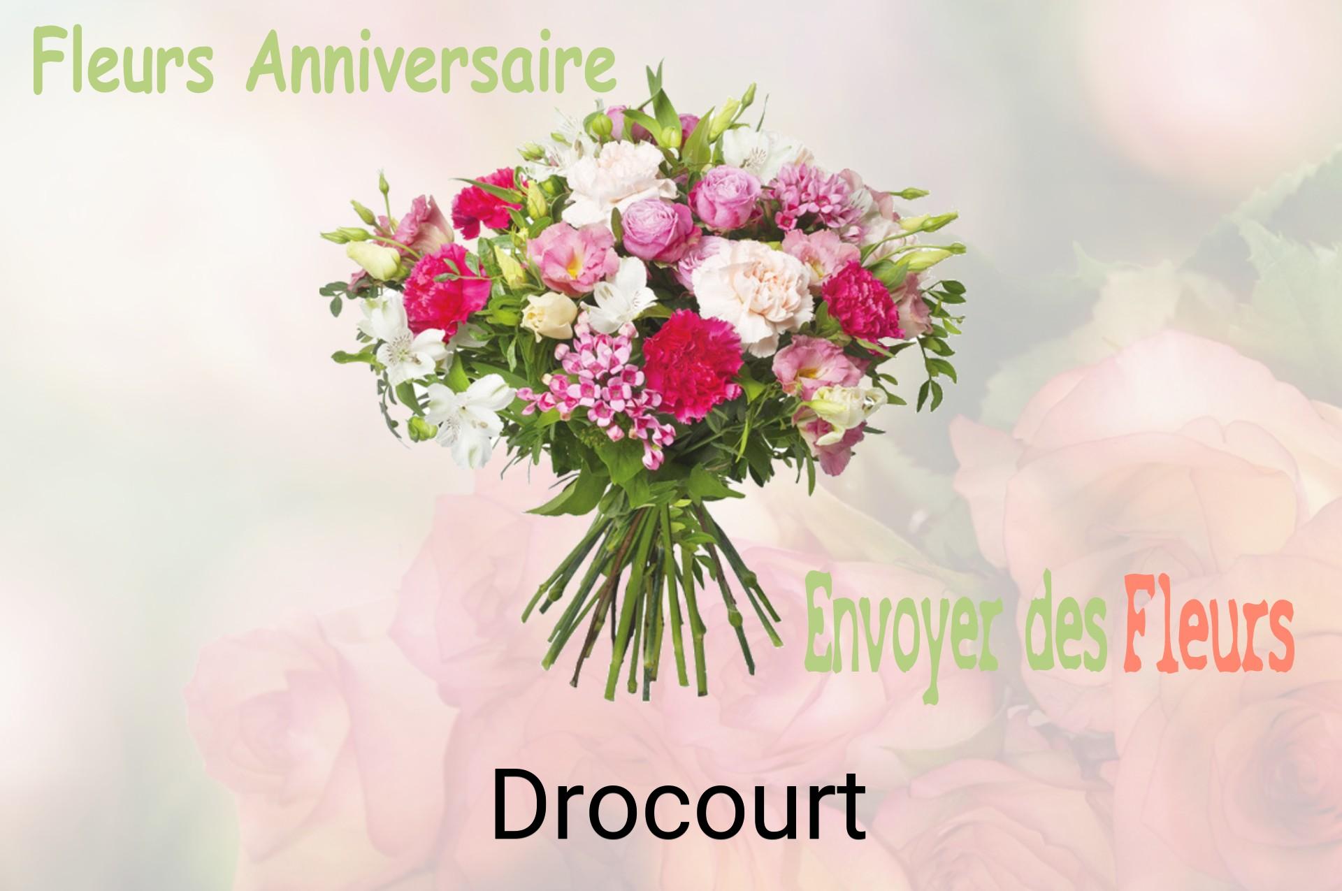 Bouquet de fleurs d’anniversaire livré à Drocourt